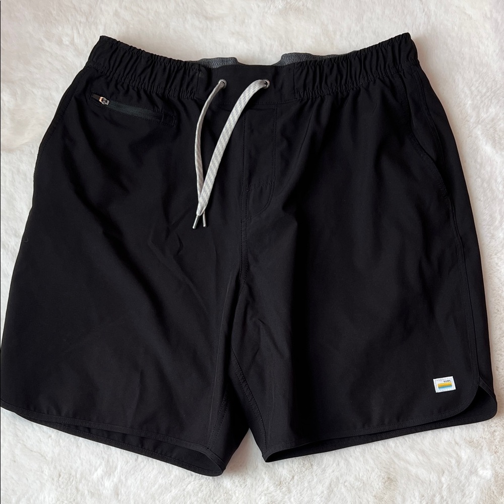 Vuori EUC Black Drawstring Shorts men’s
